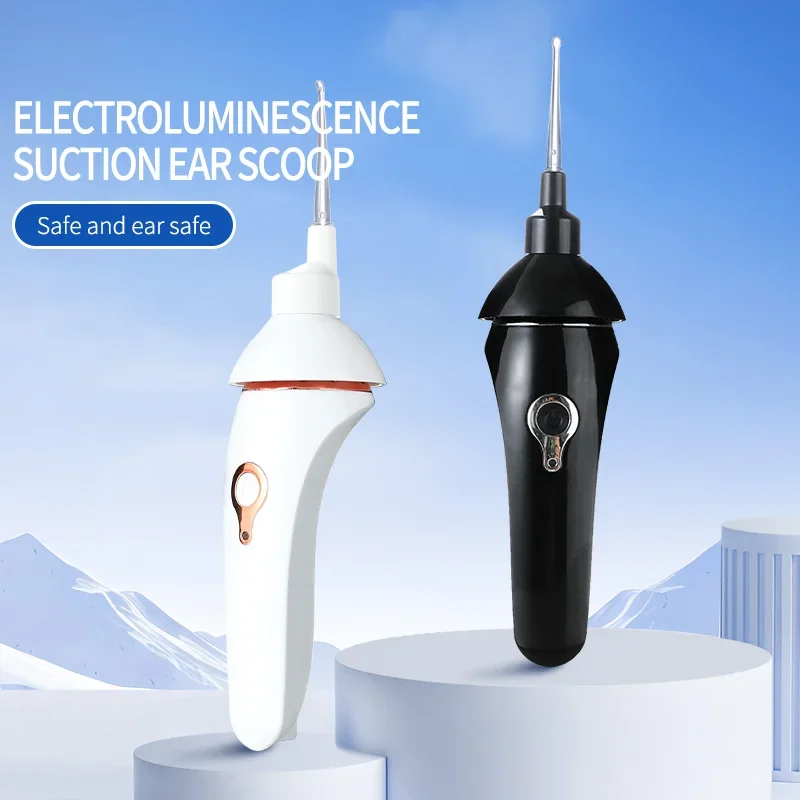 Ear Scoop Vacuum Cleaner Painless Ear Wax Cleaning Device Electric Ear Pick with Lighting Safety Earwax Remover Smart Ear Wax
