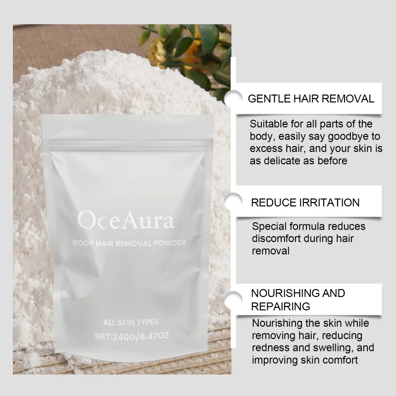 Body Hair Removal Powder Powerful Armpit Legs Arms Epilator Painless Depilatory Gentle Clean Hair Growth Inhibitor Body Care 2