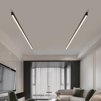 Modern LED Strip Light Long One Lamp Bright Installation For Living Room Aisle Balcony Entrance Hallway Corridor Office Lighting