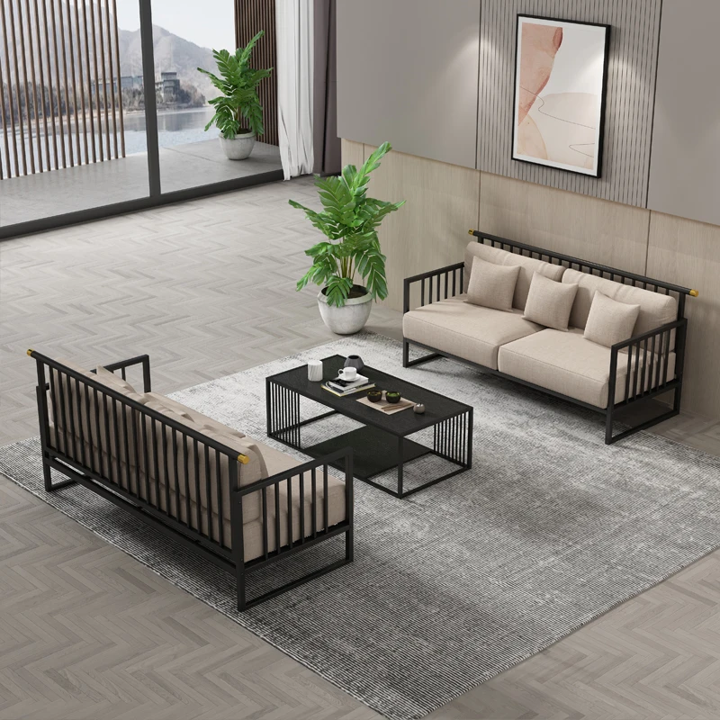 Nordic Leather Office Sofas Chaise Luxury Individual Sleeper Accent Lounge Office Sofas Sectional Bureau Meuble Furniture