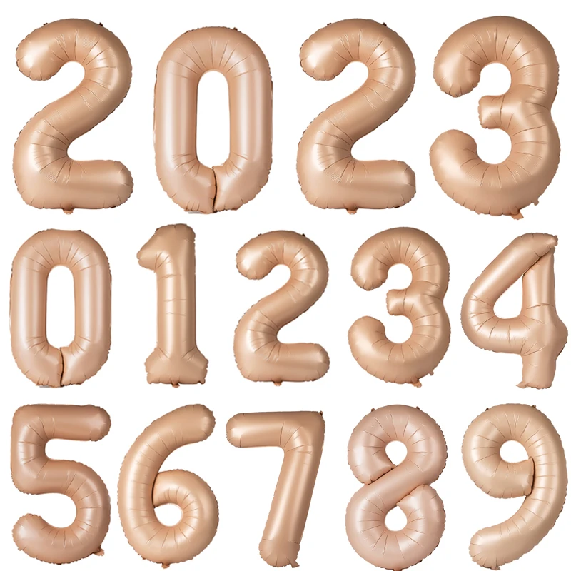 

40Inch Digital Balloons Foil Birthday Helium Number Balloons Globos New Year Kids Gifts Wedding Party Baby Shower Decorations