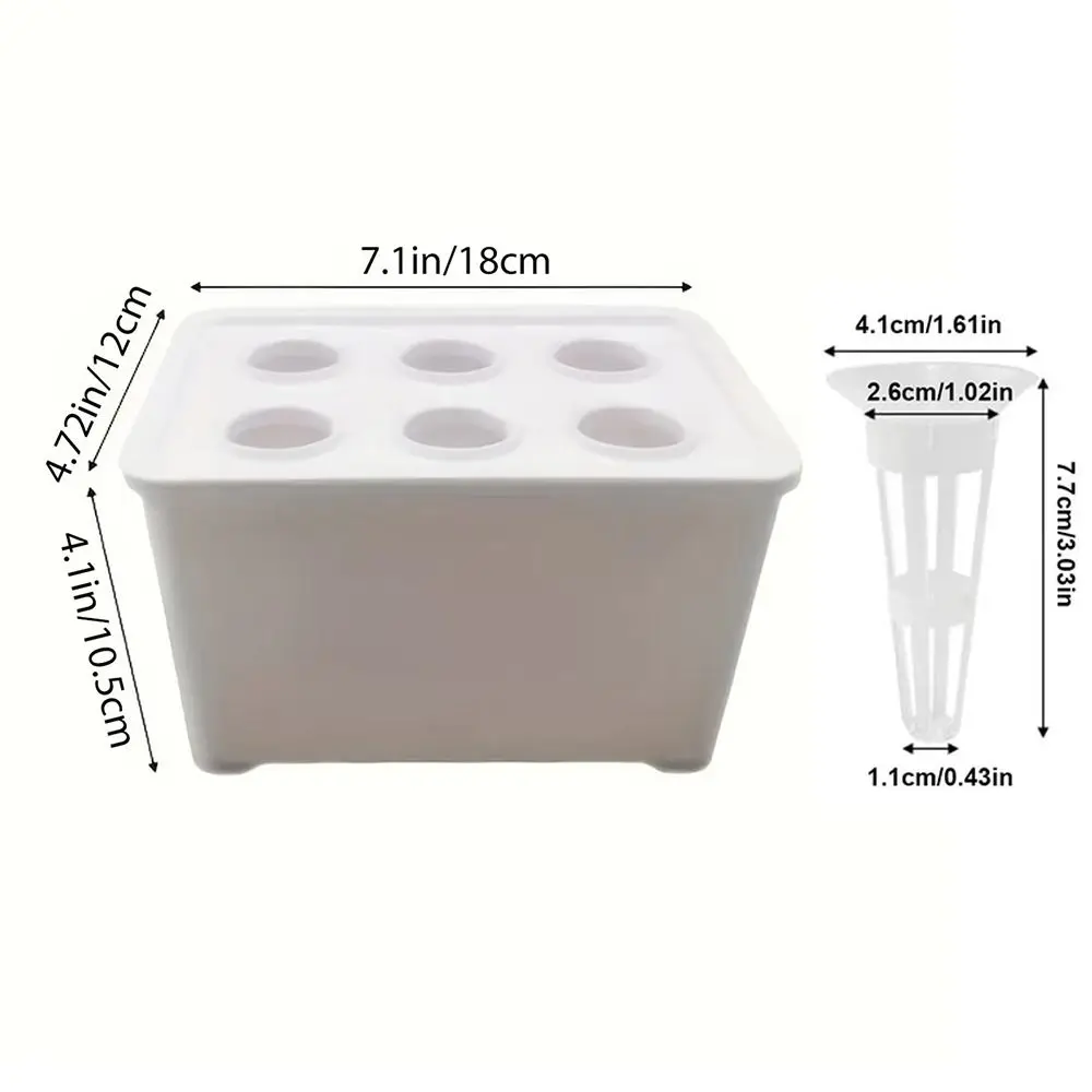 Hydroponic Grower Kit with Self-Watering Seedling Pots and Durable Cultivation Box