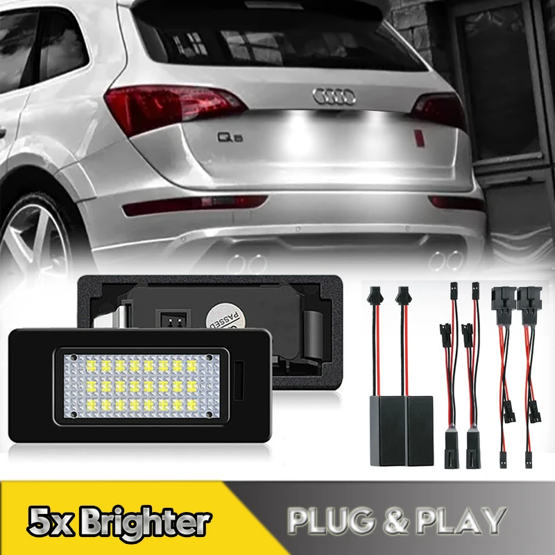 2Pcs For Audi A3 A4 A5 A6 A7 Q3 Q5 Q7 TT A1 S3 S4 S5 S6 LED