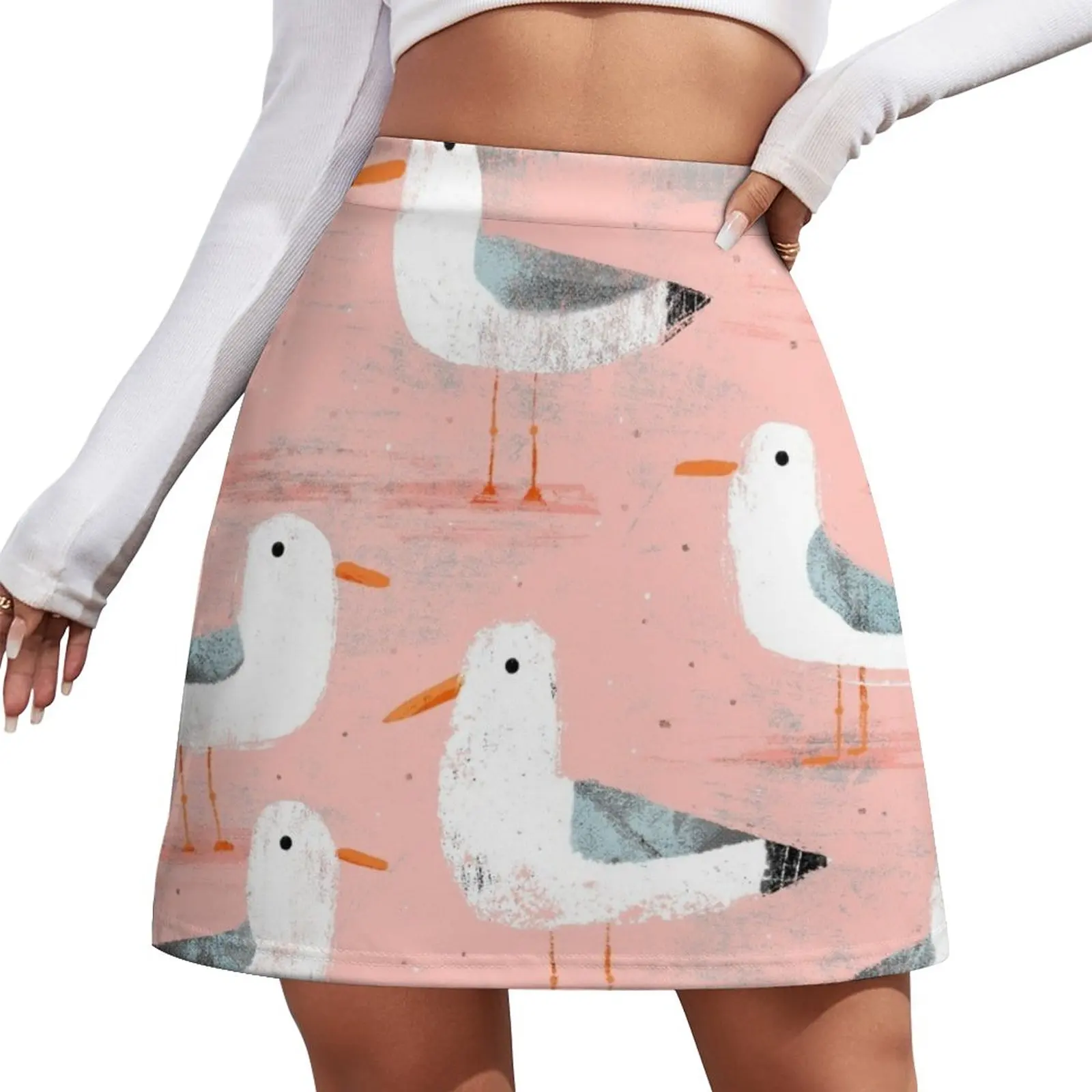 

Seagulls on the Shore Mini Skirt mini skirt for women Woman short skirt skirts women summer 2023