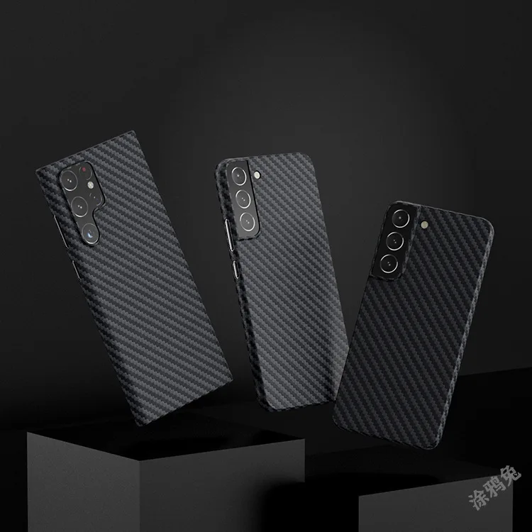 Чехол для телефона samsung Galaxy s22 pro Ультратонкий матовый мини-чехол из углеродного