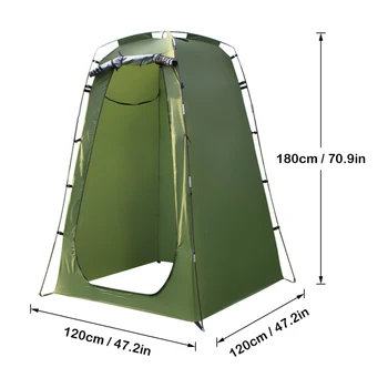 Outdoor Privacy Shower Tent Waterproof Changing Room Shelter for Camping Hiking Beach Toilet Shower Bathroom Camping Tent 2
