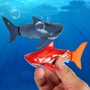RC shark 2.4G Mini Remote Control Shark Waterproof Swimming Pool Bathtub Fish Tank Toys Children Summer Toy Gifts wholesale 1