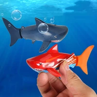 RC shark 2.4G Mini Remote Control Shark Waterproof Swimming Pool Bathtub Fish Tank Toys Children Summer Toy Gifts wholesale 1