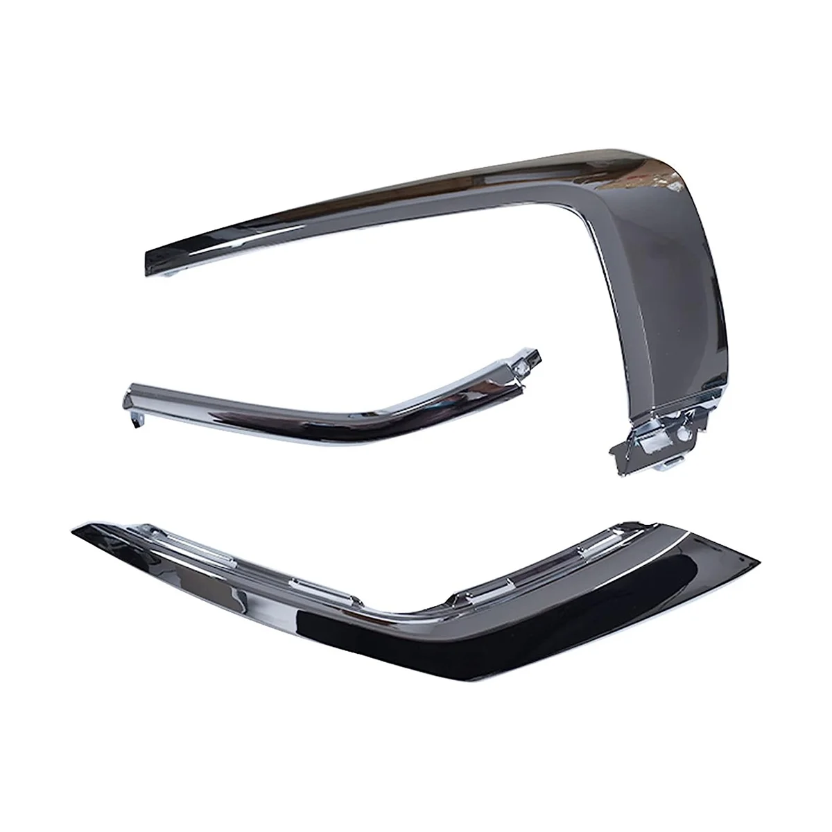 

Front Bumper Chrome Trim Molding Strip for Mitsubishi Outlander 2016-2019 Fog Light Cover Decoration ,3PCS