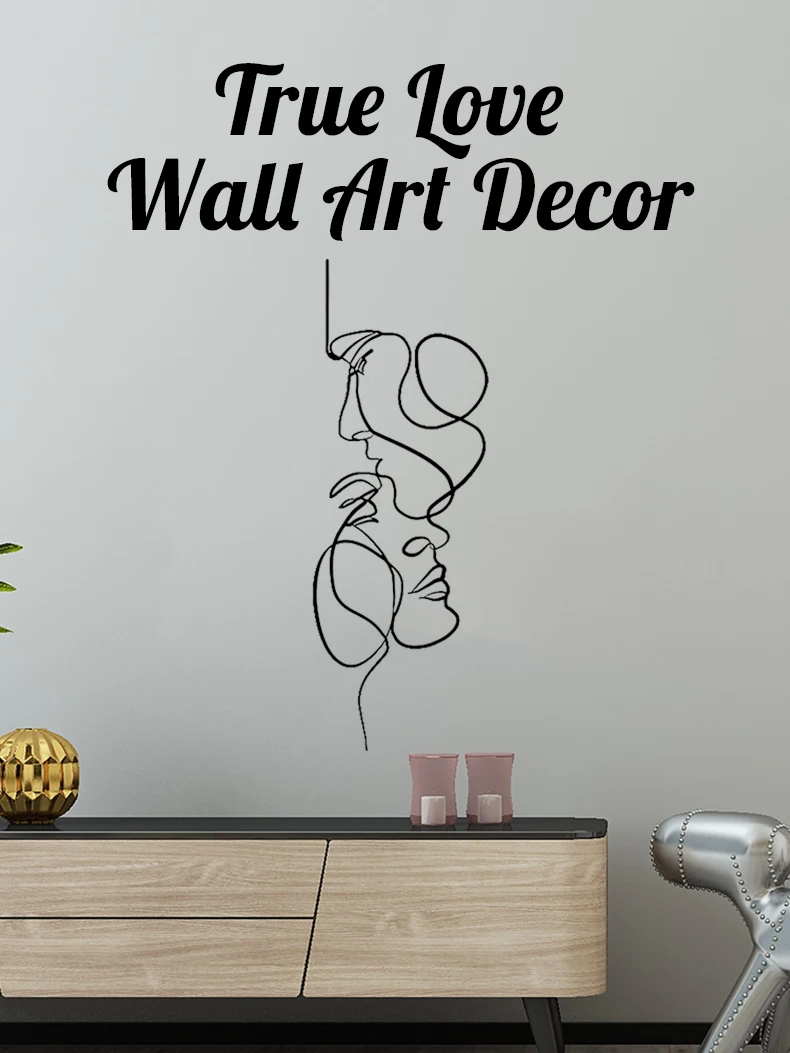 Nordic home decoration accessories True Love Wall Art Decor Bedroom