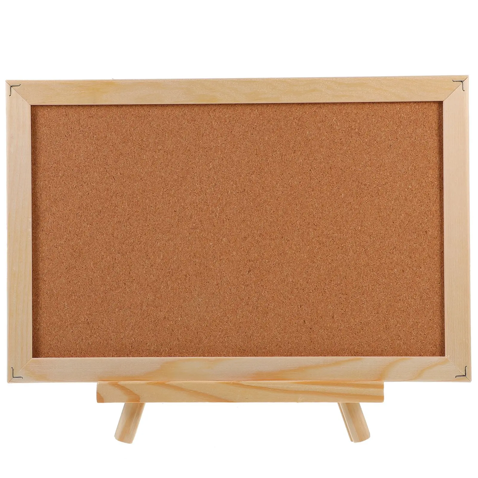 Durable Cork Wood Wall Hanging Message Bulletin Board Frame Notice Note Memo Board For Home Office Shop School Photo Background cork board bulletin board message boards wooden pin memo board notice board for home office rose gold base