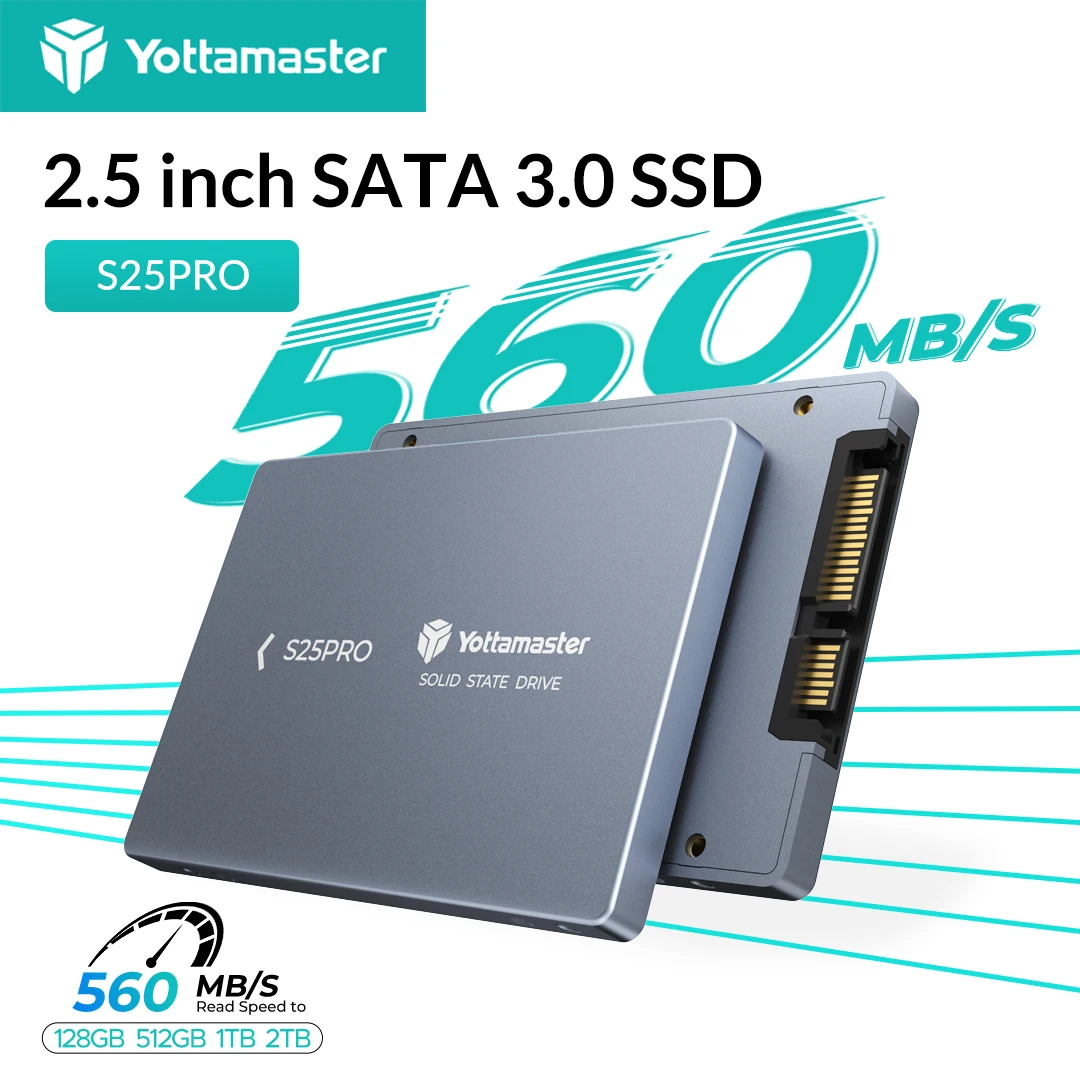 Yottamaster S25PRO 2TB SATA SSD 2.5インチ Yottamaster S25PRO 2.5'' SATA 3.0 Harddisk SSD 2TB 1TB High