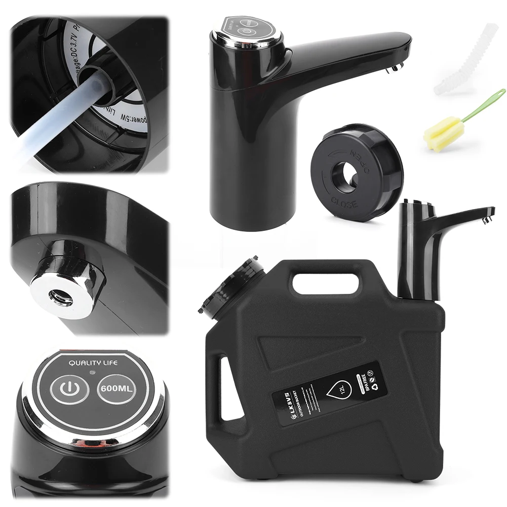 Portable 12L Water Can with Dispenser for Camping Hiking