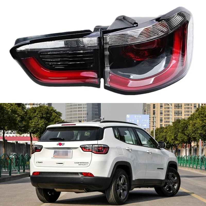 

For Jeep Compass 2017 2019 2020 2021 Car Accessories Tail Light Assembly Brake Taillight Stop Lights Parking Lamp Rear lamp