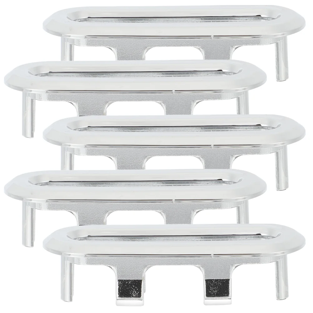 

5 Pcs Basin Overflow Hole Cover Sink Drain Covers Replacement Oval Plastic Bathroom Ring