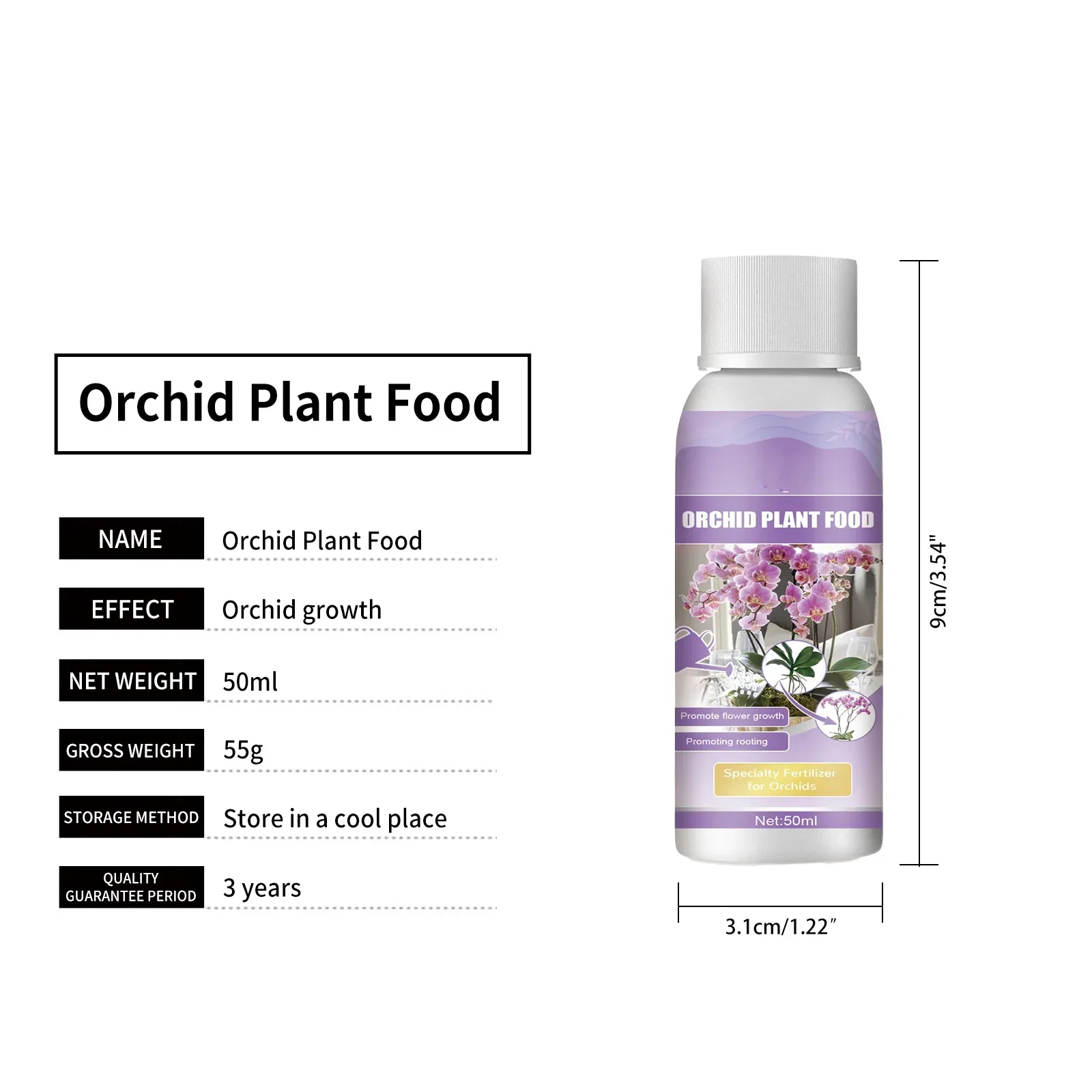 Description Picture 5 of itemPlant Nutrition Liquid Flower Fertilizer Orchid Special Compound Growth Hydroponic Garden Plant Supplementing Nutrition Liquid