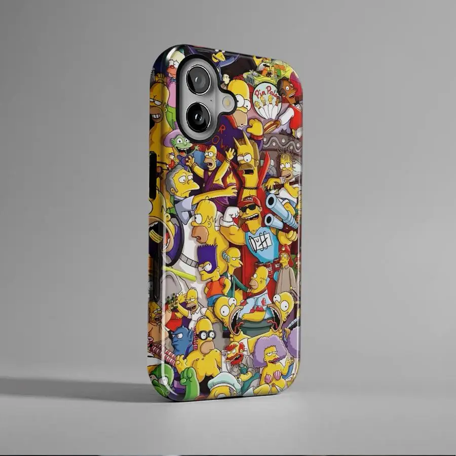 Cartoon The Simpsons Soft Cover Phone Case
