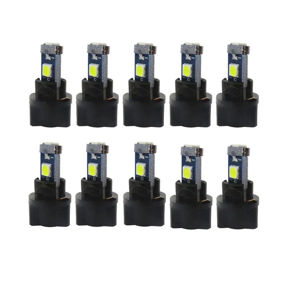 

10 шт., автомобильные Т5 3030 флюоресцентные розетки