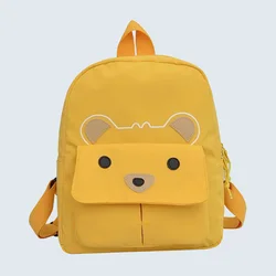Adorable Bear - Inspired Backpack with Personalized Embroidery and Spacious Interior for Autumn Adventures and Everyday Use (YELLOW)