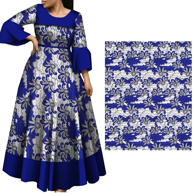 African printed blue and white batik fabric Ankara clothing fabric ankara hollandais dutch wax high quality