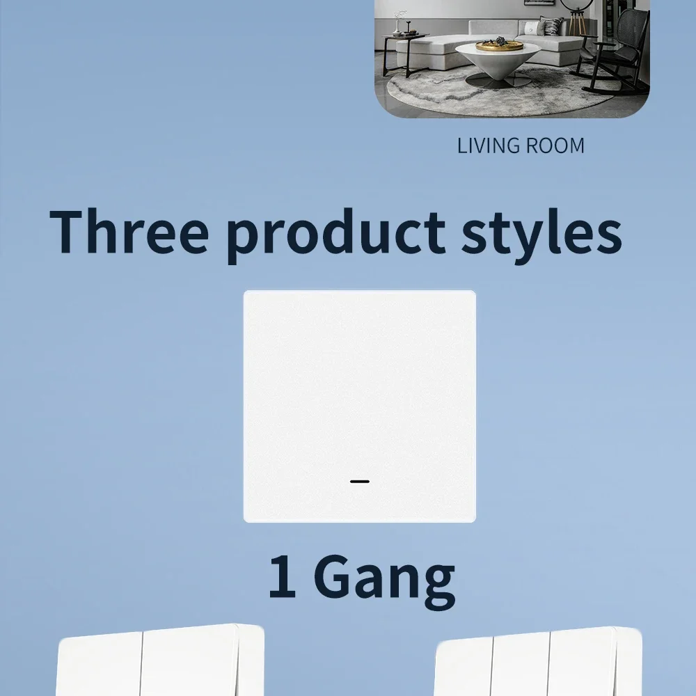 Ihseno tuya zigbee smart scene switch drahtlose kostenlose aufkleber wand szene schalter druckknopf batterie betriebener sender smart life – Detail 9