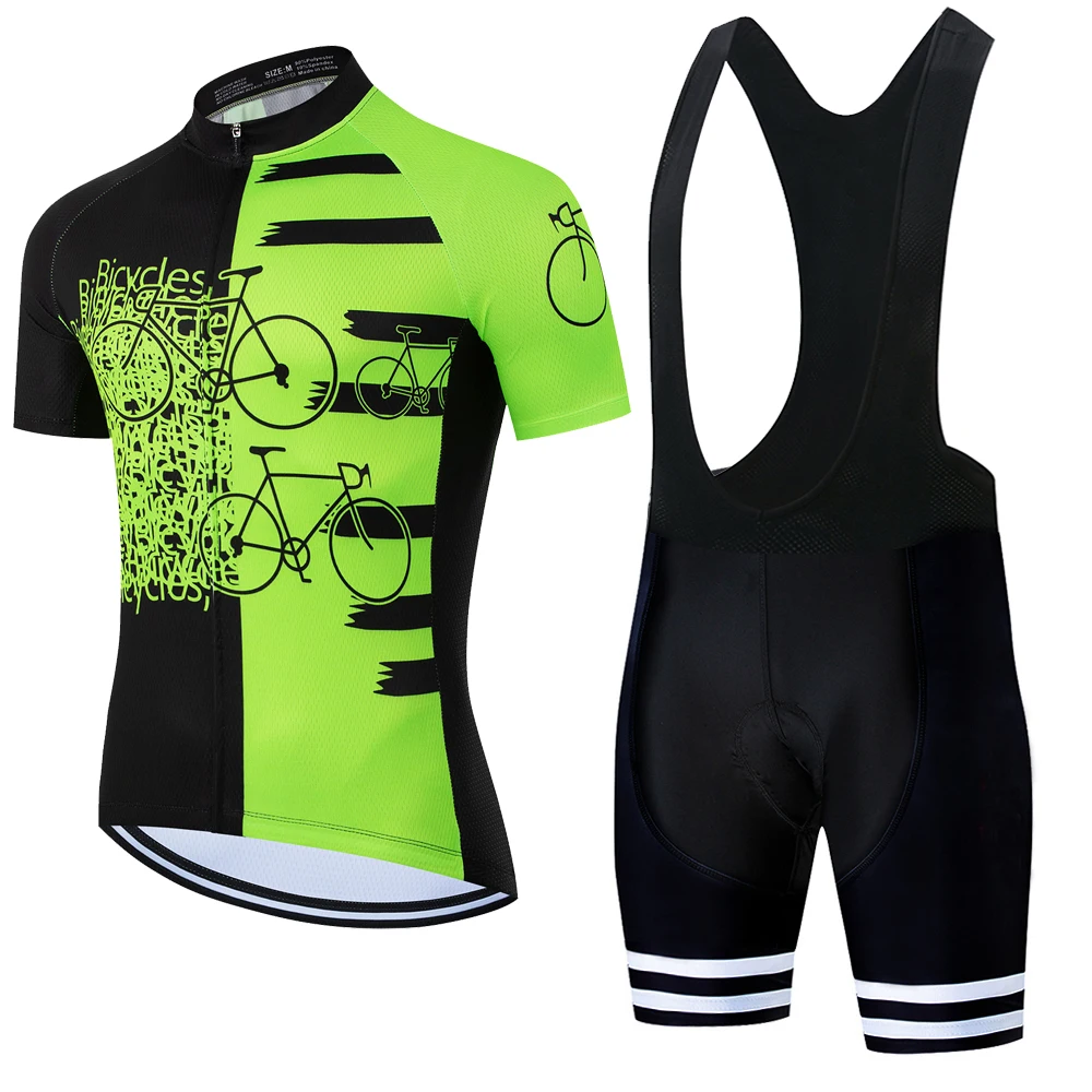 Premium Men's Summer Cycling Jersey and Bib Set - Professional MTB Apparel