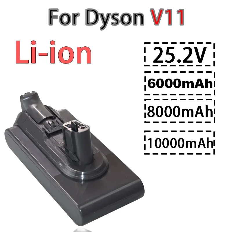 

Suitable for Dyson, V11, rechargeable, 25.2V, 6000mAh, 8000mAh, 10000mAh vacuum cleaner batteries