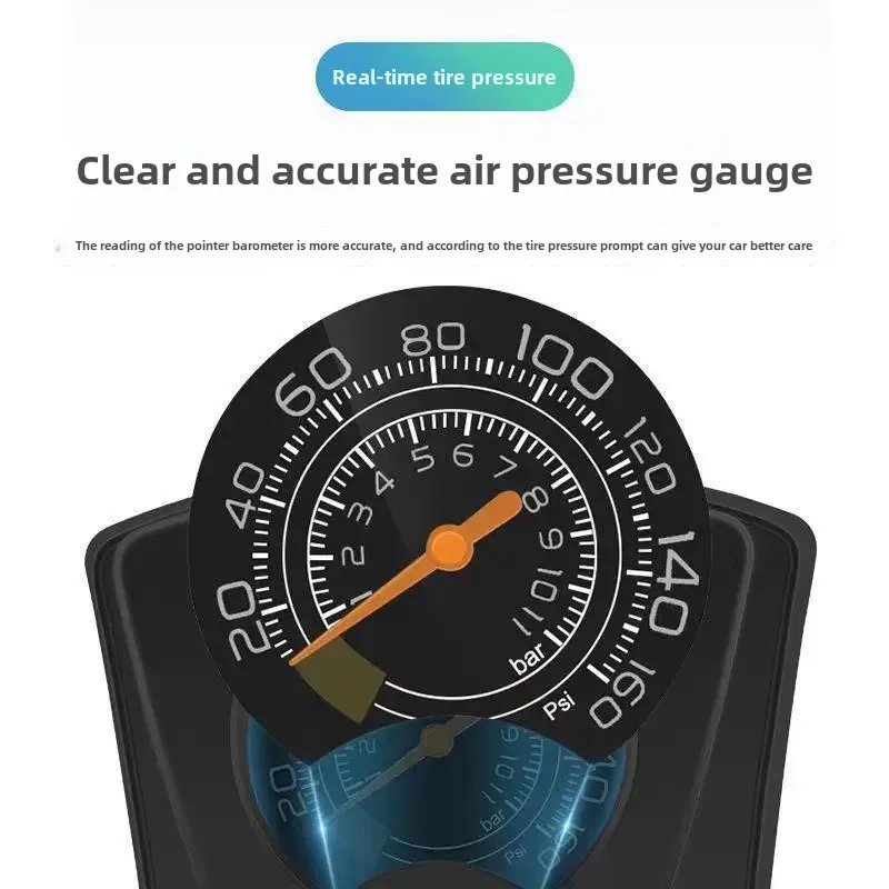 Portable Foot Air Pump With Meter