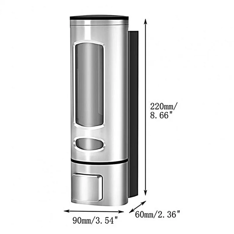 Single/double 500/1000ML Soap Dispenser Wall-Mount Shower Bath Shampoo Dispenser Bathroom Accessories Soap and Gel Dispenser 6