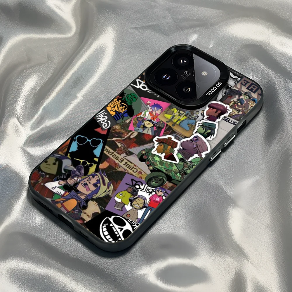 Epc G-Gorillaz Rock Band Cartoon Phone Case IMD Phone Case For IPhone 16 15 14 13 12 11 Pro Max Plus Color Silver Cover 4