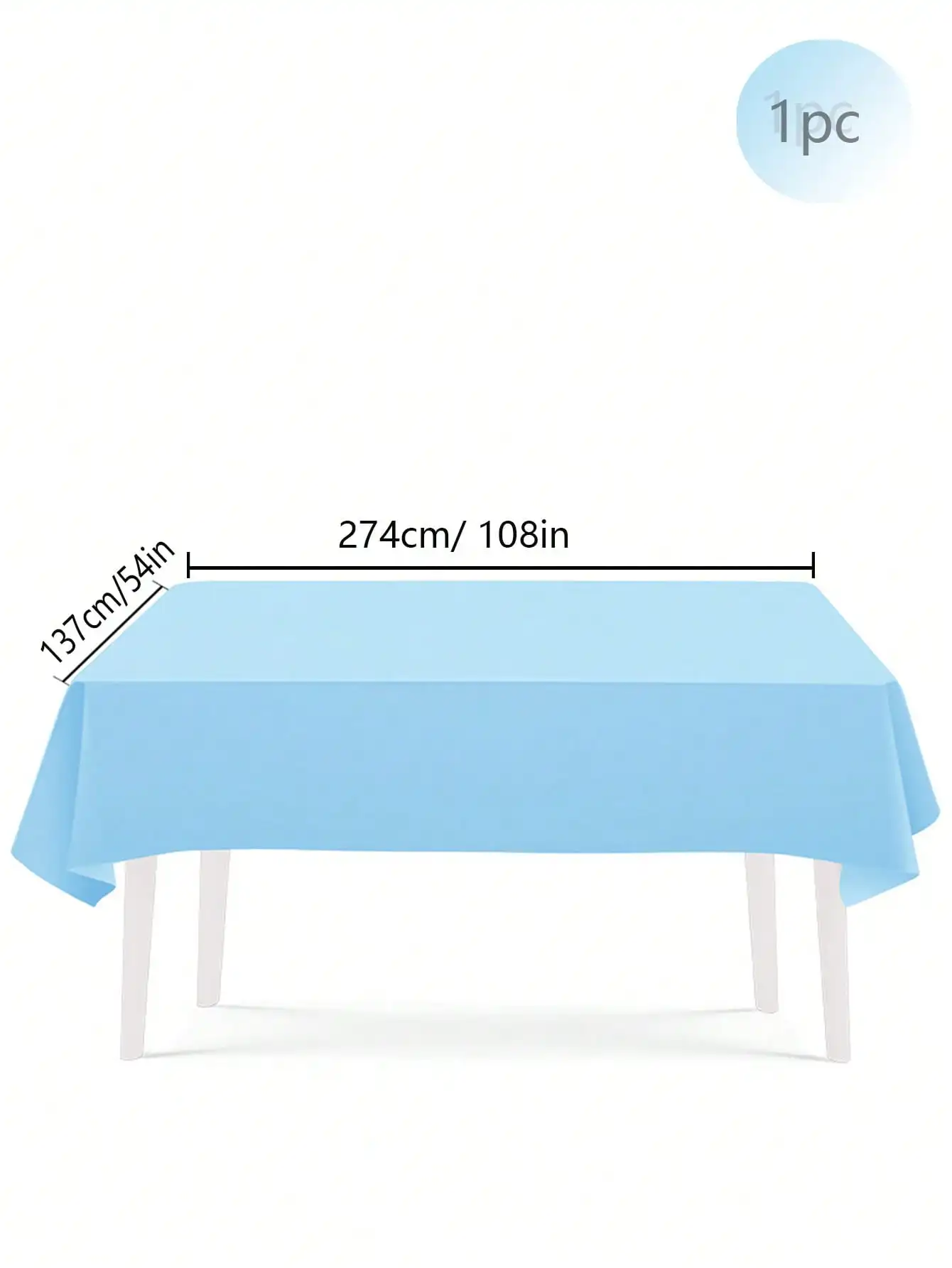 Sky Blue Party Supplies Set - Disposable Plates Spoons Forks Knives