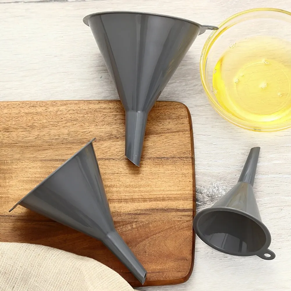 Plastic Funnel 3pcs Set For Household Kitchen Filtering plastic funnel,wide mouth funnel,kitchen funnel,kitchen accessories