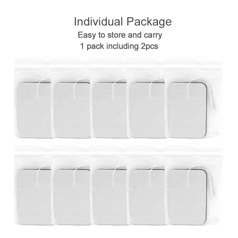 Reusable Tens Electrode Pads EMS Nerve Muscle Stimulator Self Adhesive for Pulse Digital Massage Pads Physiotherapy Machine 2mm