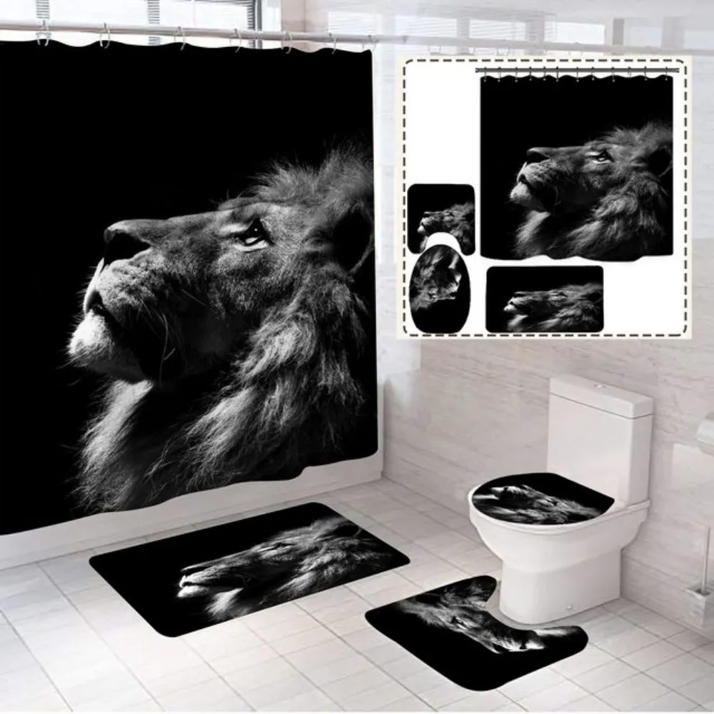 Gucci gc type 10 shower curtain waterproof luxury bathroom decoration  luxury brand window curtains