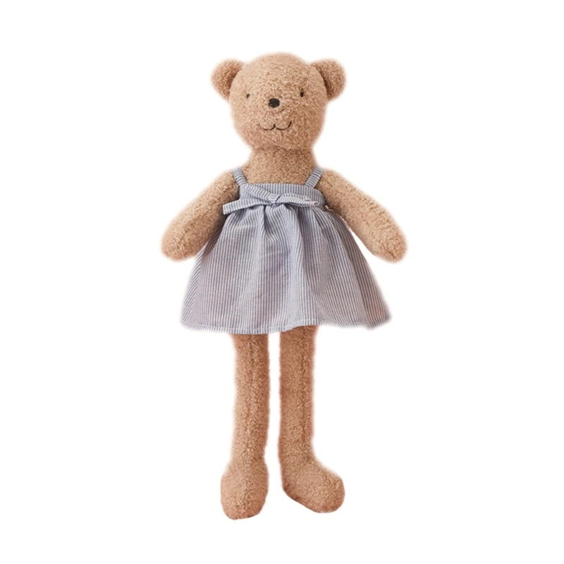 Soft Stuffed Plush Bear  with Floppy Arms and Legs Children Sleeping Toy