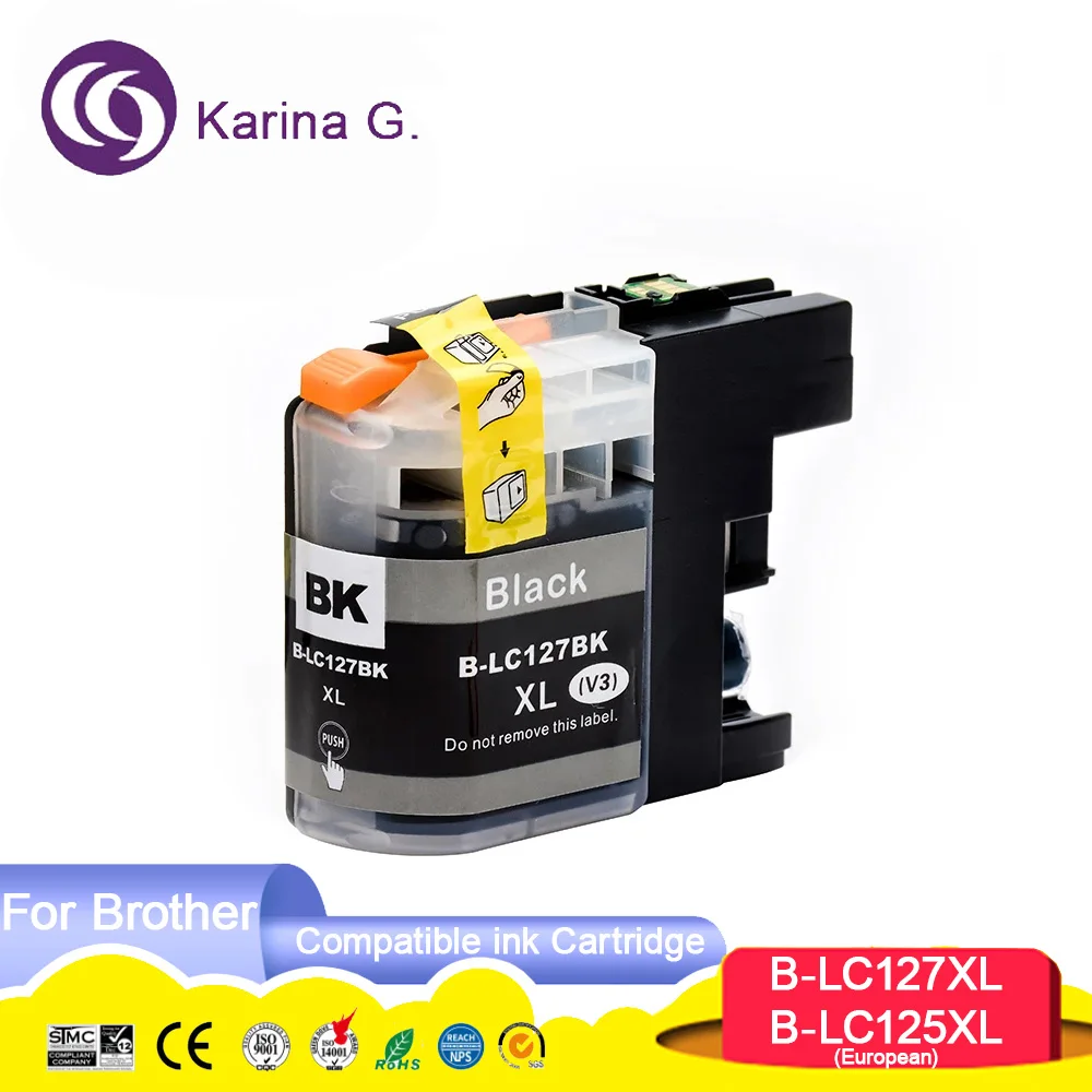 LC127 LC125 Premium Color Compatible Ink Cartridge for MFC-J4410DW/J4510DW/J461