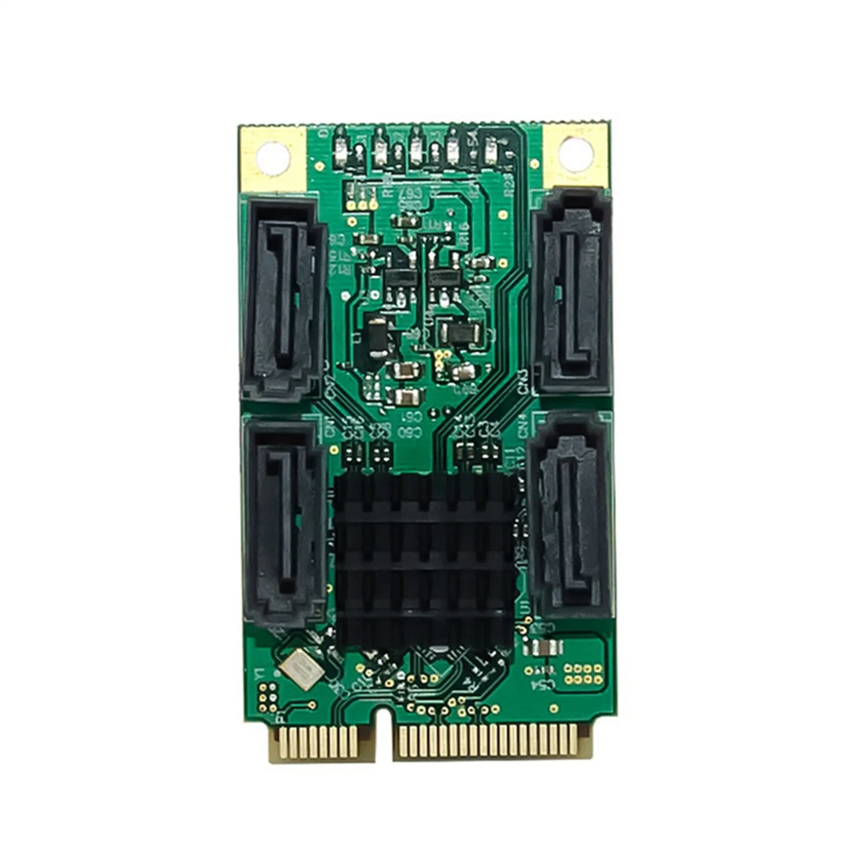 미니 PCI 익스프레스 to SATA 3.1 컨트롤러 확장 카드, 하드 디스크 어댑터 카드, PCIe to 4 포트, SATA3.0, 6Gbps