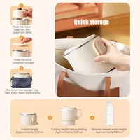 800ML Folding Portable Electric Water Multi-function Handheld Electric Water Electric Thermos Bottle Tourist Kettles For Travel 2