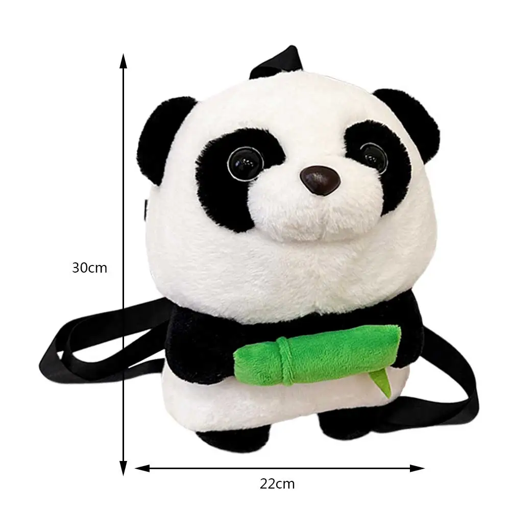 Panda Animal Cute Backpack Casual Plush Girl Dolls Backpack Fashion Simple Adjustable Strap Kawaii Children Cartoon Gifts 6
