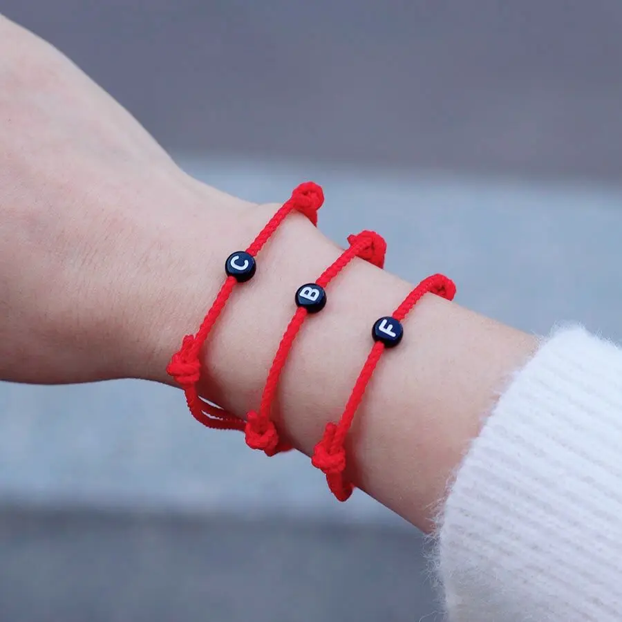 New 26 Letters First Name Bracelet Unisex Handmade Sliding