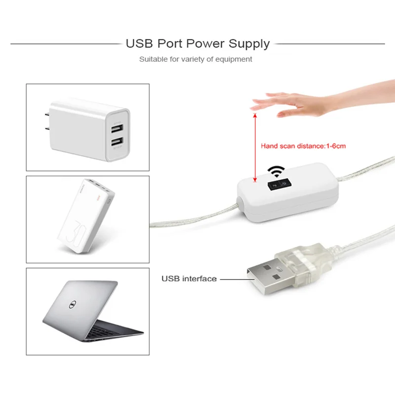 Night Light LED Strip Hand Sweep Waving Sensor DC 5V USB Backlight LED Under Cabinet Light For TV Kitchen Strip Night 5M motion sensor light led night light led motion sensor light night light led light strip motion sensor night light led cabinet lights led night lamp motion sensor led light motion sensor lamp