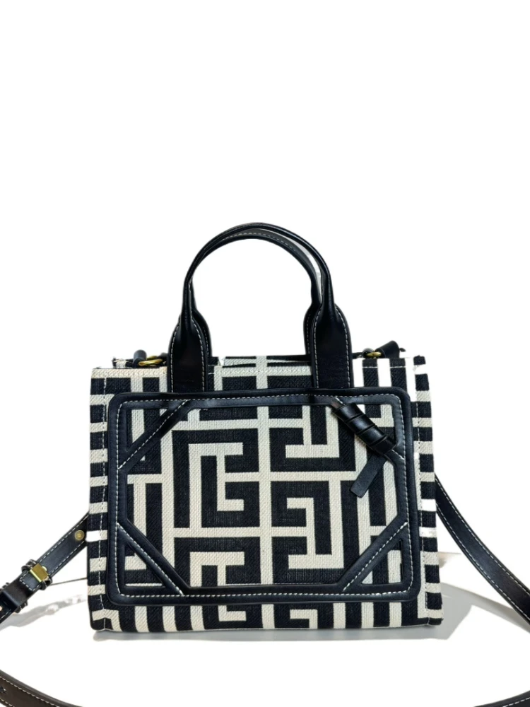 여성용 럭셔리 브랜드 자카드 쇼퍼백, 하이 퀄리티 오리지널 디자이너 캔버스 핸드백, 2024 새로운 트렌드 패션, 세련된 숄더백  Best5