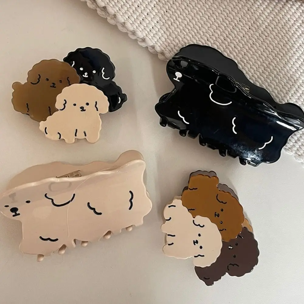 

Cartoon Creative Acetate Puppy Teddy Dog Hair Claws Women Animals Hair Clips Ins Shark Clip Hair Pins Hairgrips Headwear