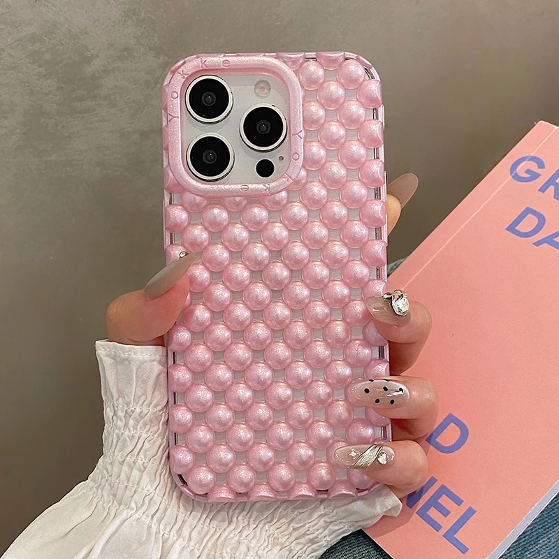 Anna-Kaci Mirror Bow Phone Case with Ribbon Graphic Design