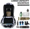 45L Tactical Backpack 3P Bag with Water Bottle Pocket Outdoor Hiking Pack Waterproof Climbing Rucksack Camping Trekking Mochila 5