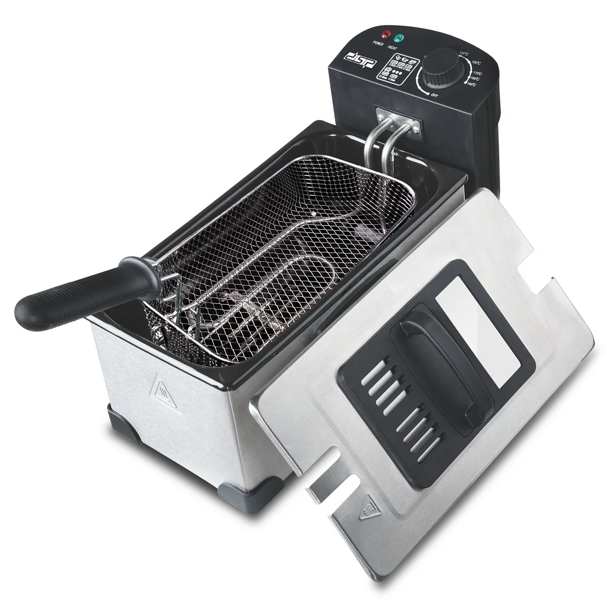 3L Electric Deep Fryer Household Multi-Function Deep Fryer French Fries 2200W Stainless Steel Electric