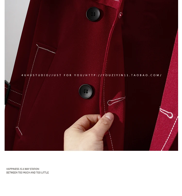 SuperAen Elegant Solid Color Trench Women's 2023 Autumn New England Style Vintage Turn-down Collar Loose Casual Coat