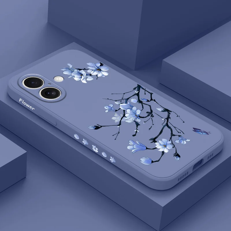 Blooming Orchid Silicone Phone Case Cover