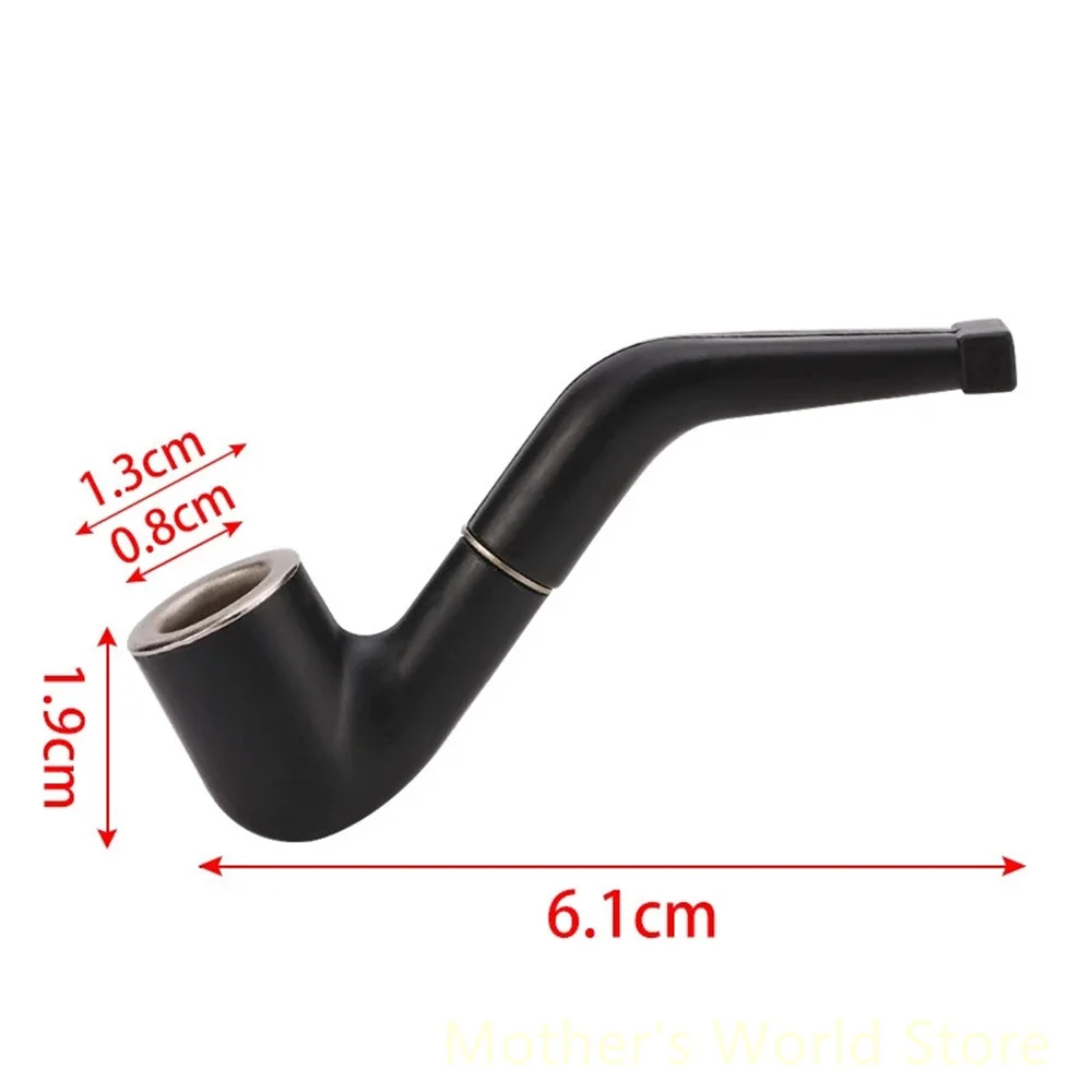 Pipe Black Hookah Durable Mini Smoking Pipe Tobacco Smoke Mouthpiece Cigarette Holder 1 Pcs