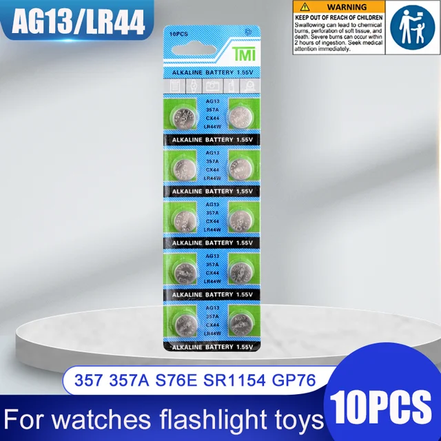 LR44 Knopfzellen 40 Stück - 1,5V Alkaline Batterien AG13